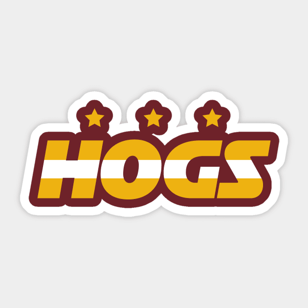 Washington Football Team Go Hogs Sticker by stayfrostybro